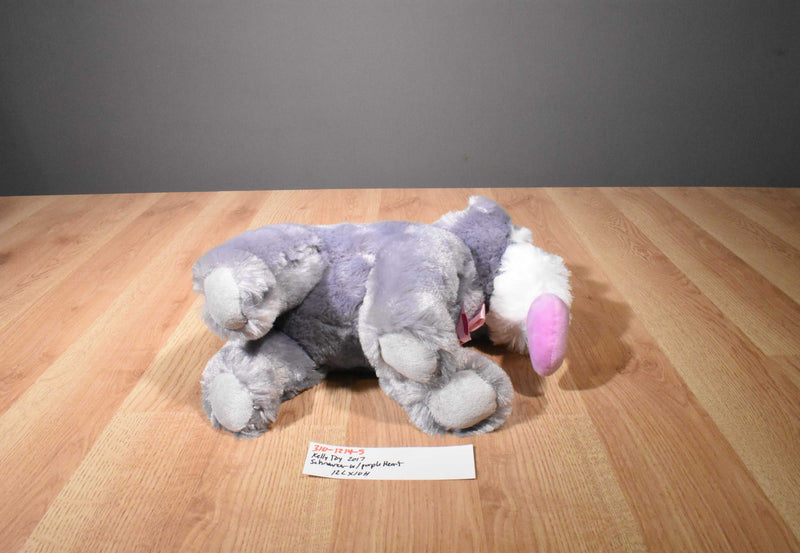 Kelly Toy Schnauzer with Purple Heart 2017 Plush