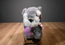 Kelly Toy Schnauzer with Purple Heart 2017 Plush