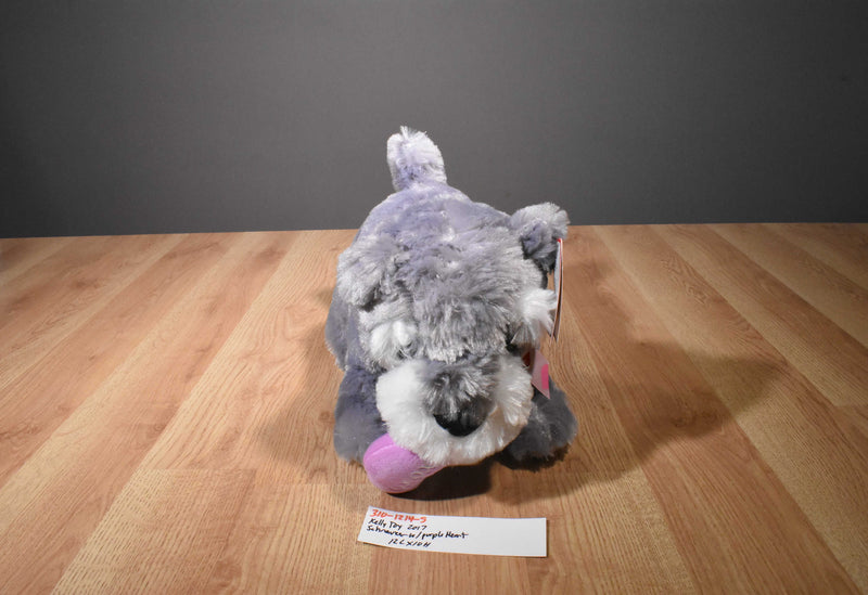 Kelly Toy Schnauzer with Purple Heart 2017 Plush