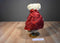 Russ Annalise Beige Teddy Bear Beanbag Plush in Red Flower Dress Plush