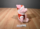 Disney Store Piglet Santa's Helper Beanbag Plush