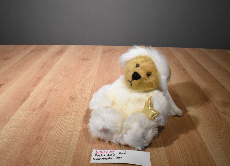 First & Main Snow Angels Brown Bear Beanbag Plush
