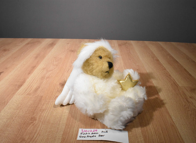 First & Main Snow Angels Brown Bear Beanbag Plush