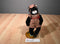 Russ Nadia Black and White Cat Beanbag Plush in a Red Tan Checkered Dress