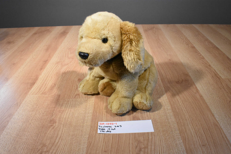Ty Classic Tugs Tan Spaniel/ Retriever Dog 2003 Beanbag Plush