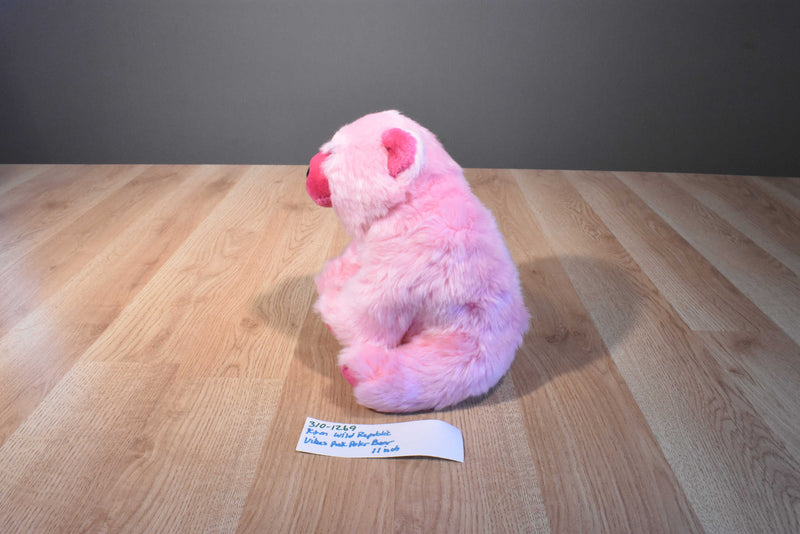 Wild Republic Carnegie Vibes Pink Polar Bear 2010 Beanbag Plush