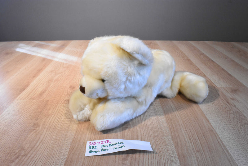 RBI Ron Banafato Beige Bear Beanbag Plush