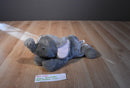 Aurora Flopsies Grey and Pink Elephant Beanbag Plush