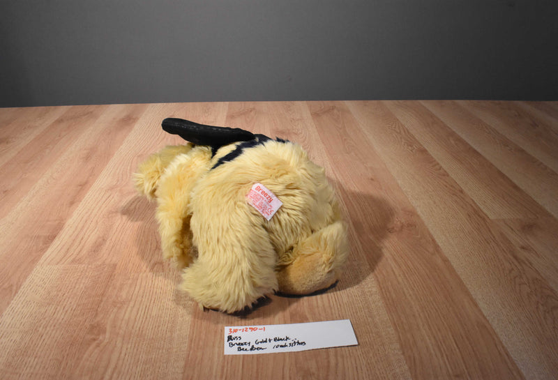 Russ Breezy Tan and Black Bee Bear Beanbag Plush