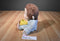 Gund Curious George in Blue Striped Pajamas W/ Yellow Blanket Plush