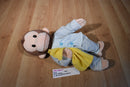 Gund Curious George in Blue Striped Pajamas W/ Yellow Blanket Plush