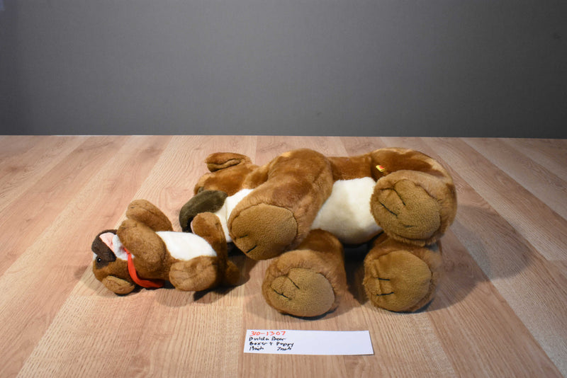 Build a bear Boxer and Puppy Beanbag Plush