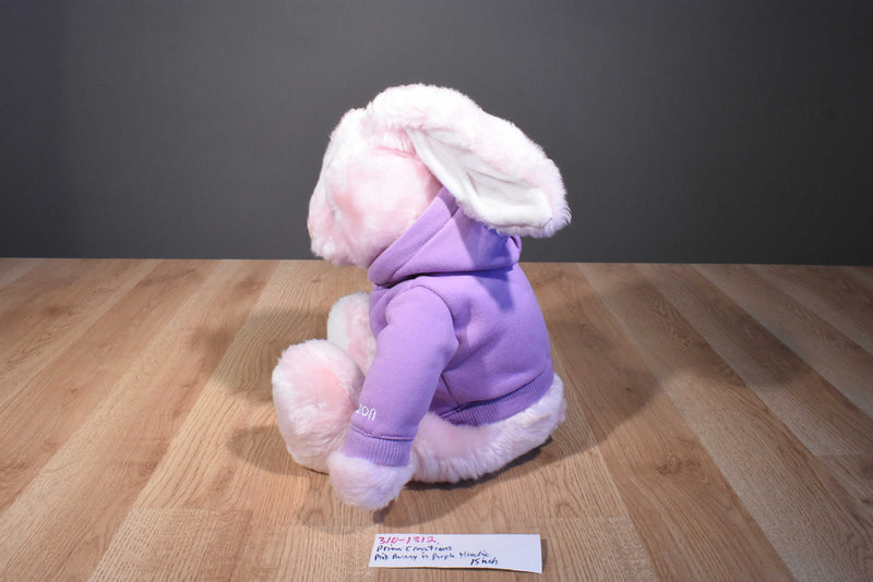 Prima Creations Pink Bunny Rabbit In Purple Hoodie 2011 Plush