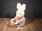 E & J Classics Tan Bunny Rabbit with Basket Plush