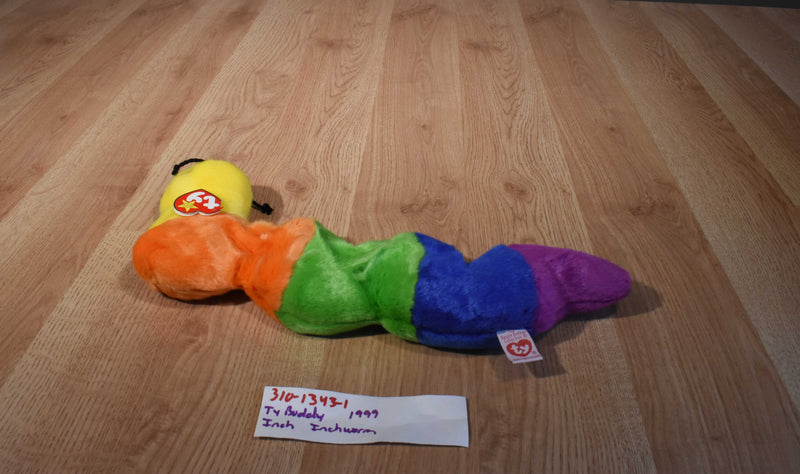 Ty Beanie Buddy Inch Inchworm 1999 Beanbag Plush