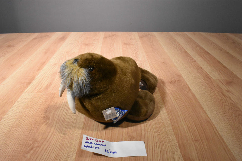 Sea World Brown Walrus Plush
