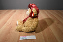 Ty Classic Hudson Brown Bear Red Cap and Scarf 2006 Beanbag Plush