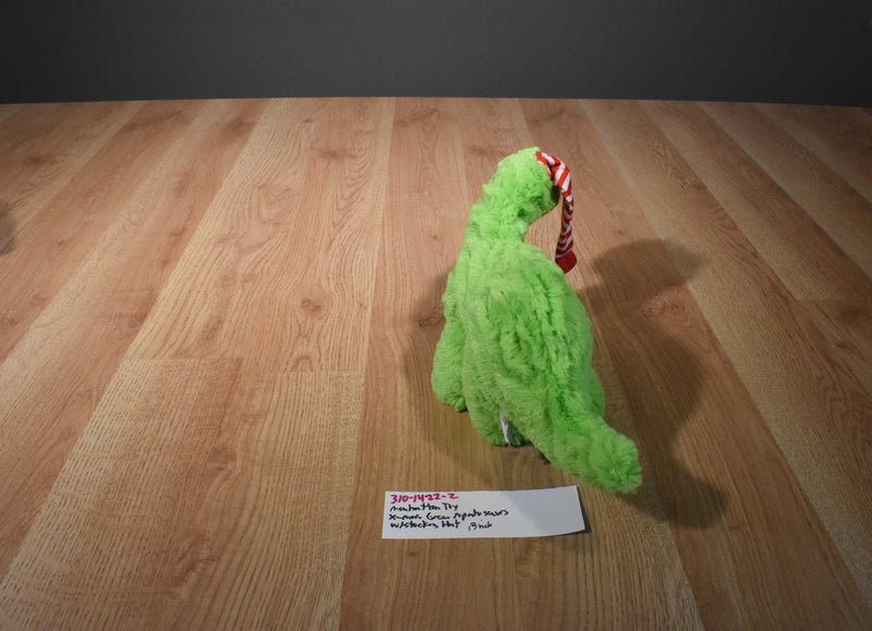 Manhattan Holiday Green Bronte Brontosaurus Dinosaur Beanbag Plush