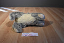 Yang Jee Grey and White Bunny Rabbit Beanbag lush