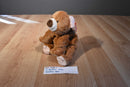 Ty Pluffies Slumbers Brown Bear 2002 Beanbag Plush