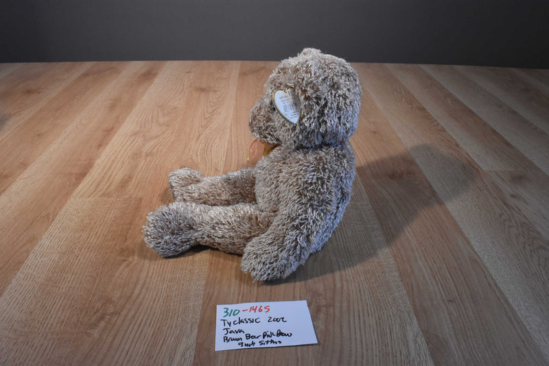 Ty Classic Java Brown Bear 2002 Beanbag Plush