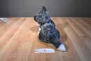 Russ Blizzard Gray and White Husky Dog 1990's Plush with Blue Eyes
