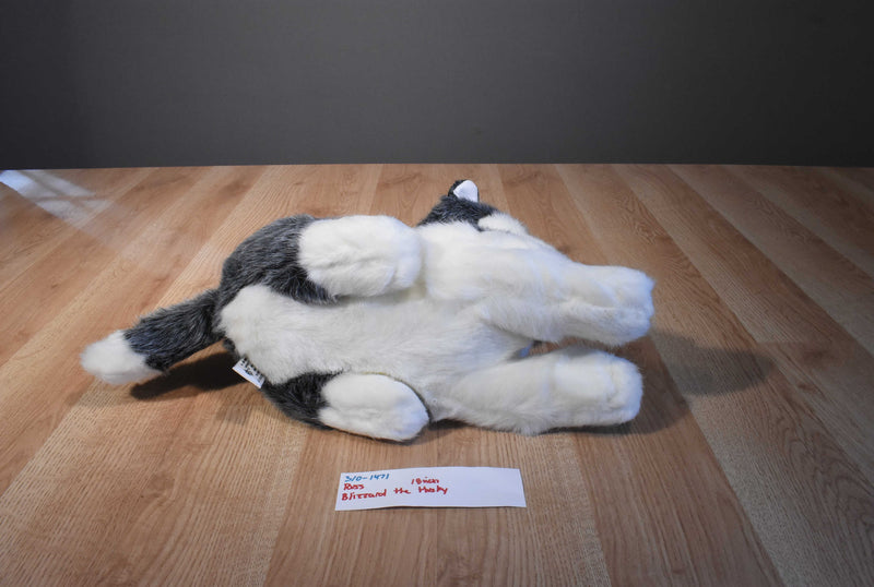 Russ Blizzard Gray and White Husky Plush
