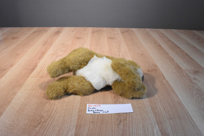 Fiesta Brown and White Bunny Rabbit Plush
