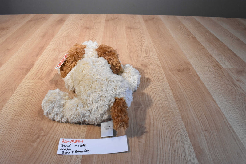 Gund Gibson Beige and Brown Dog Beanbag Plush
