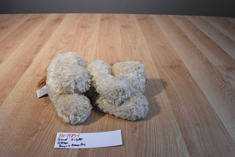 Gund Gibson Beige and Brown Dog Beanbag Plush