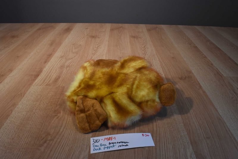 Dan Dee Orange, Brown and White Duck Hand Puppet Plush