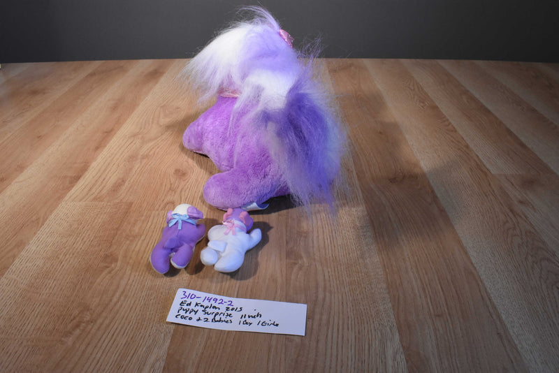 Just Play Ed Kaplan Puppy Surprise Purple Dog Coco 2015 Plush