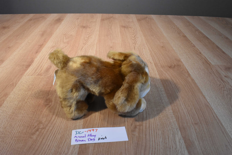 Animal Alley Beige and Brown Puppy Dog Plush