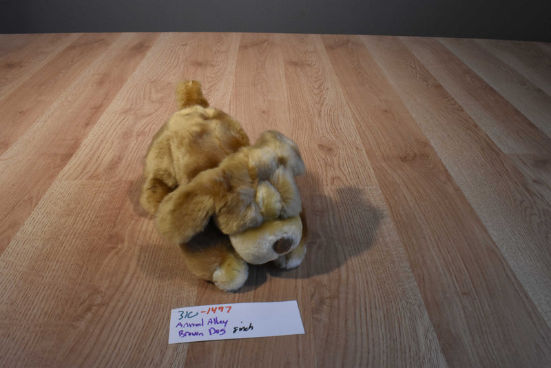 Animal Alley Beige and Brown Puppy Dog Plush