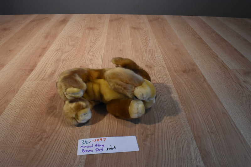 Animal Alley Beige and Brown Puppy Dog Plush