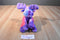 Wishpets Pink Purple Blue Laura Moose 2009 Plush