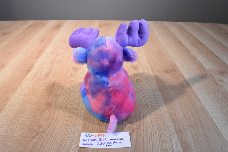 Wishpets Pink Purple Blue Laura Moose 2009 Plush