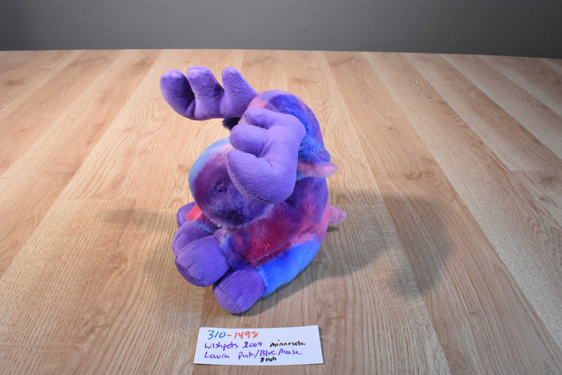 Wishpets Pink Purple Blue Laura Moose 2009 Plush