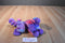 Wishpets Pink Purple Blue Laura Moose 2009 Plush