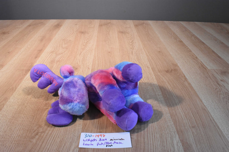 Wishpets Pink Purple Blue Laura Moose 2009 Plush