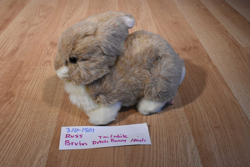 Russ Bruin Tan and White Dutch Bunny Rabbit Plush