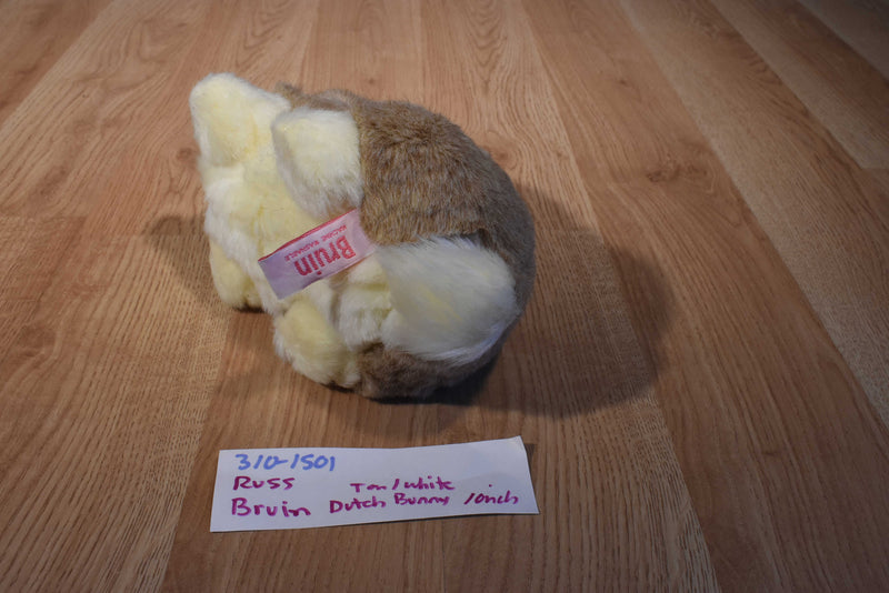 Russ Bruin Tan and White Dutch Bunny Rabbit Plush