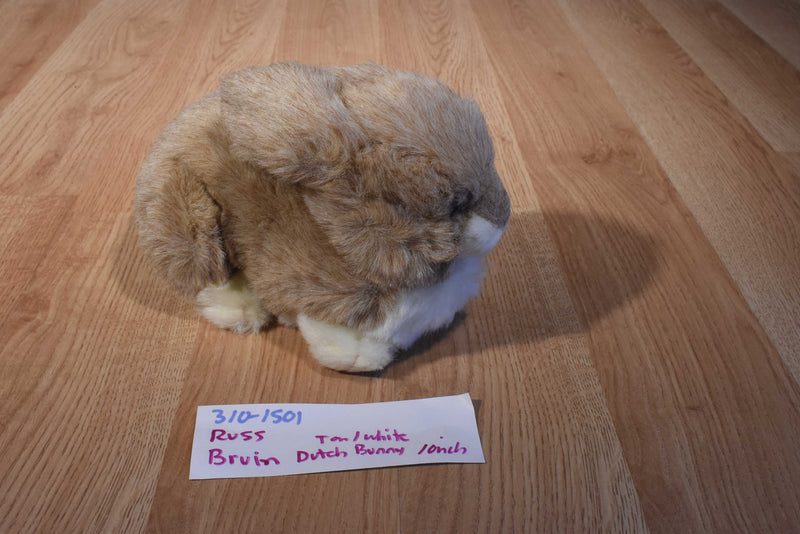 Russ Bruin Tan and White Dutch Bunny Rabbit Plush