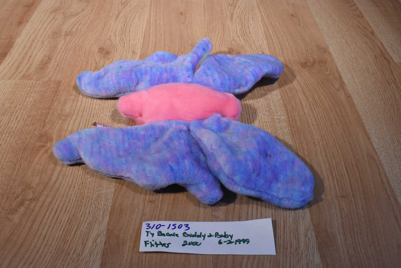 Ty Beanie Buddy 2000 and Baby 1999 Flitter Butterfly Beanbag Plushes