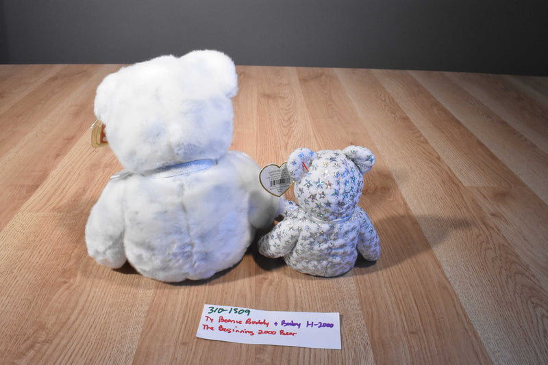 Ty Beanie Buddy and Baby The Beginning Bear 2000 Beanbag Plushes