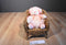 Russ Pink and White Taffie Ballerina Bear Beanbag Plush