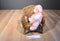 Russ Pink and White Taffie Ballerina Bear Beanbag Plush