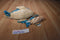 Ty Beanie Buddy 2002 and Baby 2000 Poseidon Whale Shark Beanbag Plushes