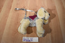 Poochie and Co. Yellow Labrador Pink Heart Plush Bag Purse