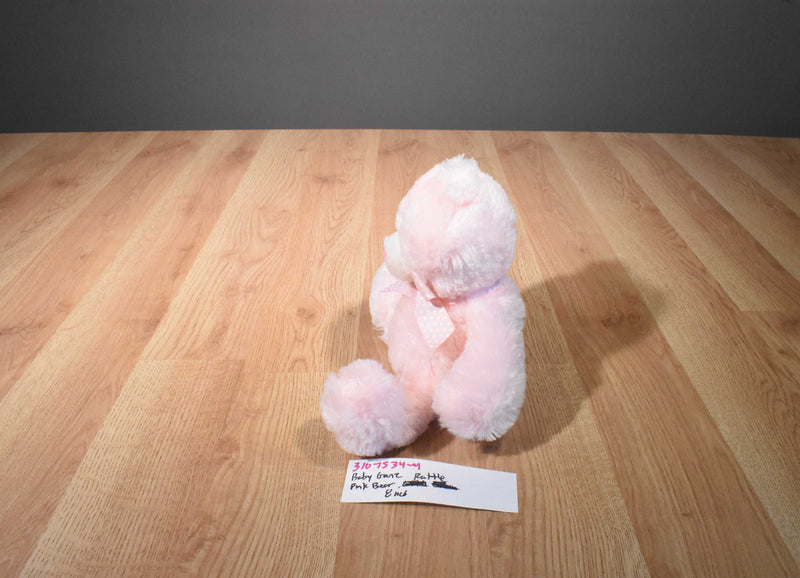Baby Ganz Pink Teddy Bear Rattle Plush